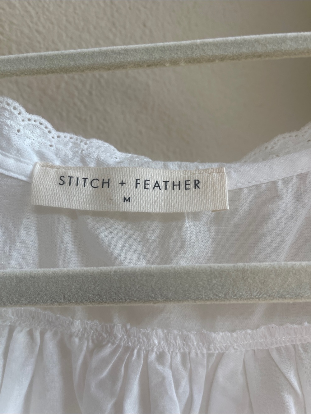White Eyelet Lace Tank Top - Picture 2 of 4
